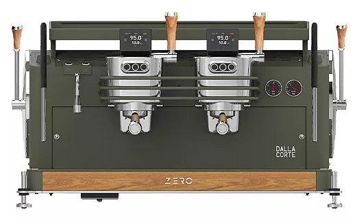 Кофемашина Dalla Corte 1 MC ZEROCL 2 VOK 400 оливковый хаки, дуб