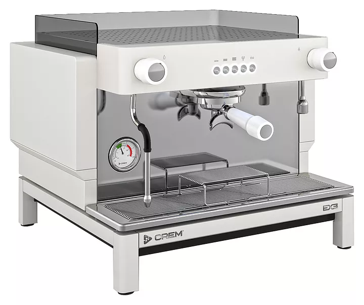 Кофемашина Crem EX3 Mini 1GR Control TA белая, высокая группа, подсветка бариста