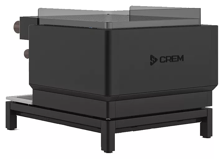 Кофемашина Crem EX3 Mini 2GR Display TA черная, высокая группа, грецкий орех