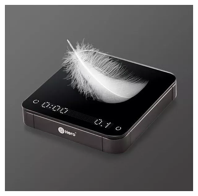 Весы для кофе ZeroHero Coffee scale белые, с силиконовым ковриком