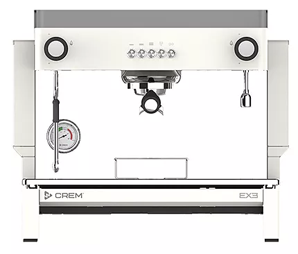Кофемашина Crem EX3 Mini 1GR Control TA белая, высокая группа, подсветка бариста