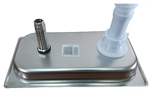 Ринзер для питчера Rinser 327x176х40 мм, врезной, с сушильной сеткой и омывателем Chrome