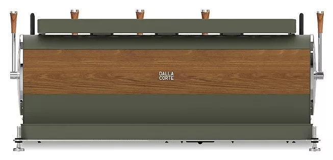 Кофемашина Dalla Corte 1 MC ZERO 3 VOW 400 оливковый хаки, грецкий орех